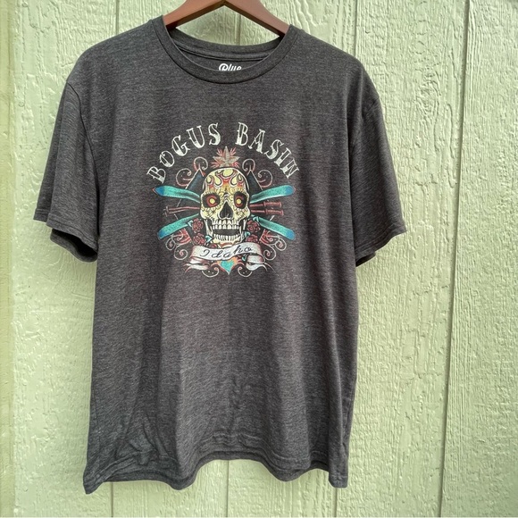 Blue 84 Other - Blue 84 Shirts Mens Large Grey Skull Face Print Hollowee Casual Unique comfort